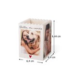 Portalápices personalizado de bloques de construcción con foto gran capacidad decoración de escritorio regalo de cumpleaños para familia y amigos