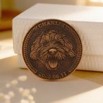 Personalized Pet Photo Memorial Coin with Name and Date Birthday Memorial Day Gift for Pet Owner Friend