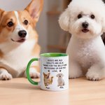 Personalized 1-3 Pet Photos Paw Print 11 oz 15 oz Ceramic Mug with Names Daily Use Birthday Gift for Pet Owner Lover