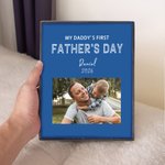 Marco de fotos personalizado con texto para el Día del Padre Día del Padre Regalo de cumpleaños para el padre Abuelo