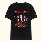 Maglietta personalizzata 2026 Graduate Proud Mom Dad con nome e foto Regalo di laurea in stile retro bootleg per laureati