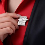 Personalized Graduation Cap Scroll Brooch Pin with Name and Year Graduation Season Gift for Graduates