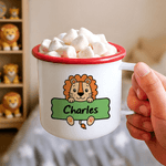 Tazza smaltata personalizzata da 12 once con nome Uso quotidiano Regalo di compleanno per ragazzi e ragazze