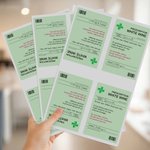 Personalized Funny Prescription Design Set of 2 Waterproof Wine Stickers with Name Birthday Anniversary Gift for Couple