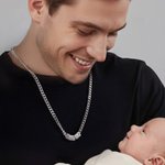 Gepersonaliseerde Minimalistische Cubaanse Ketting met 1 tot 10 Gegraveerde Naambordjes voor Mannen Vaderdag- of Verjaardagscadeau voor Papa of Opa