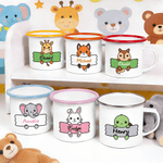 Tazza smaltata personalizzata da 12 once con nome Uso quotidiano Regalo di compleanno per ragazzi e ragazze