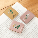 Personalized Birth Flower Multicolor Magnetic Bookmark Clip with Name Reading Club Birthday Gift for Book Lovers Bookworms