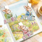 Personalised Daisy Bunny Magnetic Bookmark Clip with Name Easter Birthday Gift for Kids Bookworms