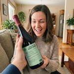 Personalized Funny Prescription Design Set of 2 Waterproof Wine Stickers with Name Birthday Anniversary Gift for Couple