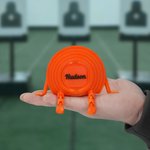 Figurine de pigeon d'argile orange vif personnalisée avec nom et numéro Décoration de bureau Cadeau d'anniversaire pour garçons Hommes passionnés de tir sportif