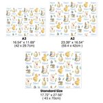 Personalized Peter Rabbit Easter Eggs Cartoon Duck Wrapping Paper with Name Set of 3 Easter Gift for Kids