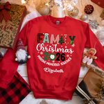 Personalized Family Christmas Making Memories Together T-shirt Sweatshirt Baby Onesie Christmas Gift for Mother Father Kids