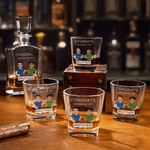 Personalized Funny Design Face Photo Cartoon Character Whiskey Decanter with Name and Text Birthday Gift for Men Whiskey Lovers