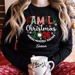 Personalized Family Christmas Making Memories Together T-shirt Sweatshirt Baby Onesie Christmas Gift for Mother Father Kids