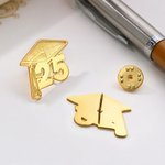 Personalized Graduation Cap Scroll Brooch Pin with Name and Year Graduation Season Gift for Graduates