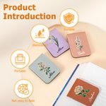 Personalized Birth Flower Multicolor Magnetic Bookmark Clip with Name Reading Club Birthday Gift for Book Lovers Bookworms