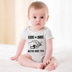 Personalized Fist Matching Set Shirt Besties Since Year Father and Baby Father's Day Gift New Dad Gift Cotton Shirt