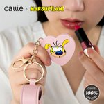 Marsupilami Llavero Personalizado con Nombre y Espejo en Forma de Corazón Regalo de Cumpleaños de Novia para Mujer | Callie × Marsupilami