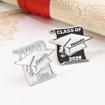 Personalized Graduation Cap Scroll Brooch Pin with Name and Year Graduation Season Gift for Graduates