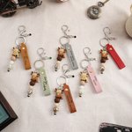 Personalised Highland Cow Beaded Heart Keychain with Name and Text Daily Use Birthday Wedding Gift for Bridesmaids Women