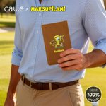 Personalized Cute Marsupilami PU Leather Golf Scorecard Holder with Name Daily Training Game Day Gift for Golf Lovers | Callie × Marsupilami®