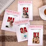 Marque-page magnétique personnalisé avec nom et date Accessoire de lecture Cadeau d'anniversaire pour les amoureux des livres Amis