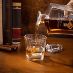 Personalized Funny Design Face Photo Cartoon Character Whiskey Decanter with Name and Text Birthday Gift for Men Whiskey Lovers