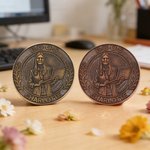 Personalised Photo Commemorative Coin with Name and Text Birthday Memorial Day Gift for Colleagues Friends Teachers