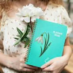 Personalized Birth Flower 2026 Planner A5 Spiral Notebook with Name and Weekly Monthly Planner Pages Birthday Gift for Family Friends