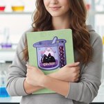 Personalized Cartoon Animals Chemical Elements Stationery Storage Pouch with Name Back to School Thank You Gift for Science Teachers Alumni