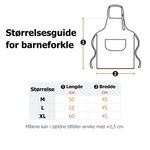 Personlig barneforkle og kokkehatt sett med søt fantasienhjørning og navn til matlaging og lek perfekt som bursdags og feriegave til barn