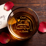 Personalised I Love Your Face Between My Legs 10 oz Whiskey Glass with Name Birthday Anniversary Gift for Him