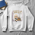 Personalizzato Libro Personaggio Cartoon Multicolore T-shirt Felpa con cappuccio con nome e anno Club del libro Regalo di compleanno per la donna amante dei libri
