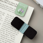 Personalised Birth Flower Bouquet Multicolour Magnetic PU Leather Bookmark Clip with Name Birthday Gift for Book Lovers