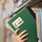 Personalized Barcode Label Cartoon Reading Character Waterproof Stickers with Name Read Club Birthday Gift for Women Bookworms Book Lovers