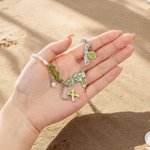 Henkilökohtainen Beach Syntymä Shell kaulakoru Initial Pearl Travel Accessory Beach Korut Party syntymäpäivälahja naisille