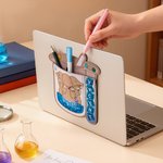 Personalized Cartoon Animals Chemical Elements Stationery Storage Pouch with Name Back to School Thank You Gift for Science Teachers Alumni