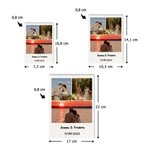 Puzzles en briques de construction personnalisés avec 1-6 photos texte et date - Cadeau anniversaire Saint-Valentin pour couple