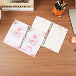 Personalized Butterfly Floral 2026-2028 Spiral Planner Notebook with Name and Weekly Monthly Planner Pages New Year Birthday Gift for Family Friends