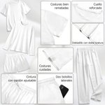 Conjunto de pijama personalizado de poliéster con 1 a 4 fotos de caras y nombre regalo de cumpleaños para mujeres y amantes de mascotas