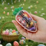 Personalised Mini Carrot Refillable Treat Box with Name Easter Egg Treasure Hunt Basket Filling Easter Party Gift for Kids
