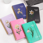 Personalized Birth Flower 2026 Planner A5 Spiral Notebook with Name and Weekly Monthly Planner Pages Birthday Gift for Family Friends