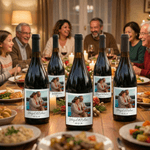 Personalisierte Foto Weinetikett Aufkleber mit Namen und Datum Jahrestag Geburtstag Party Dekor für Paare Schwestern