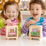 Gepersonaliseerde schattige houten spaarpot met naam Verjaardagscadeau voor kinderen