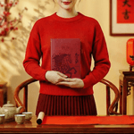 Personalized Auspicious Word Horse Chinese-Style 2026 Planner A5 Notebook with Name New Year Daily Use Gift for Colleague Student Friend