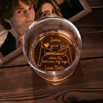 Personalised I Love Your Face Between My Legs 10 oz Whiskey Glass with Name Birthday Anniversary Gift for Him