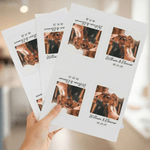 Personalisierte Foto Weinetikett Aufkleber mit Namen und Datum Jahrestag Geburtstag Party Dekor für Paare Schwestern