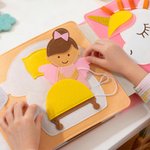 Personalized Cute Bear Lion Strawberry Handmade Felt Kid Quiet Book with Name Birthday Baby Shower Gift for Kids