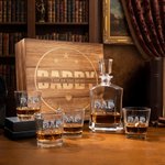 Personalized Family Photos Whiskey Decanter with 1-6 Names Father's Day Anniversary Gift for Dad