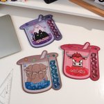 Personalized Cartoon Animals Chemical Elements Stationery Storage Pouch with Name Back to School Thank You Gift for Science Teachers Alumni